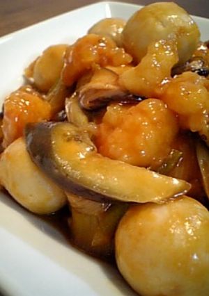 冷食活用♪里芋の簡単エビチリ煮-レシピのメイン写真