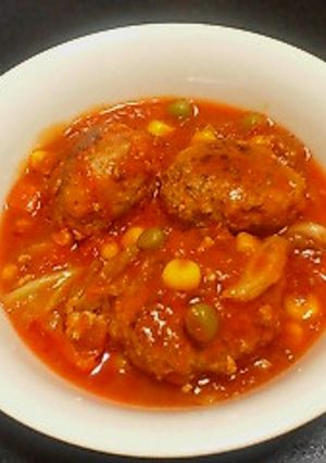肉だんごのトマトソース煮込み-レシピのメイン写真