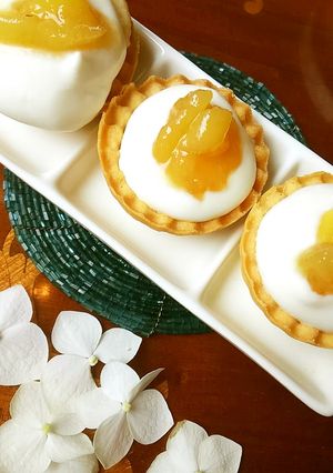 桃の簡単プチタルト-レシピのメイン写真