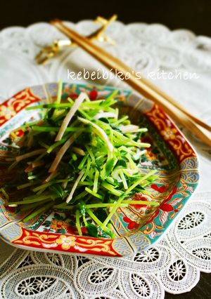 サッと1品＊豆苗の中華風前菜-レシピのメイン写真