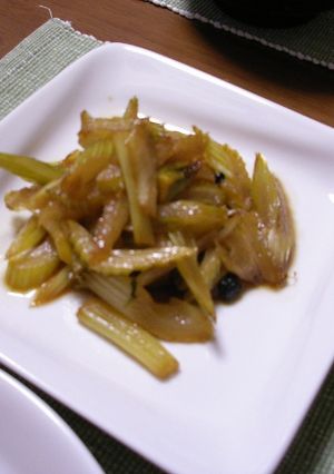 セロリのきんぴら-レシピのメイン写真
