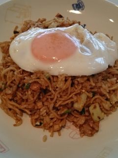 簡単!ランチにカレー風味そば飯!-レシピのメイン写真