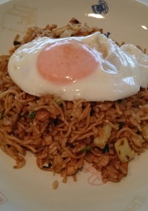 簡単!ランチにカレー風味そば飯!-レシピのメイン写真