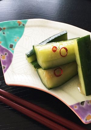 ピリッ味★キュウリめんつゆのあっさり漬け-レシピのメイン写真