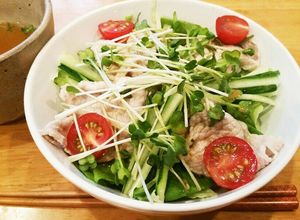 簡単♡ランチ♡アレンジ冷しゃぶサラダ丼♡-レシピのメイン写真