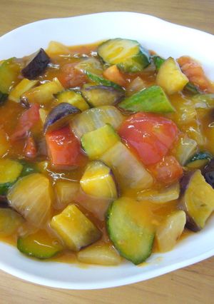 トロ～リ♪夏野菜の野菜ジュース炒め-レシピのメイン写真