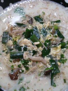 豆乳塩ラーメンかきたま汁乗せランチ♪-レシピのメイン写真