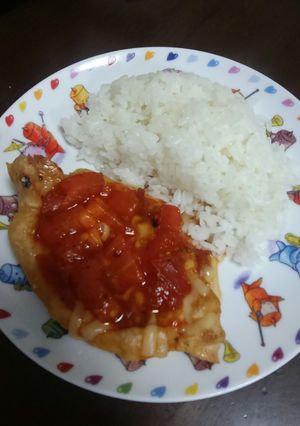 ポークステーキトマトソース掛け-レシピのメイン写真