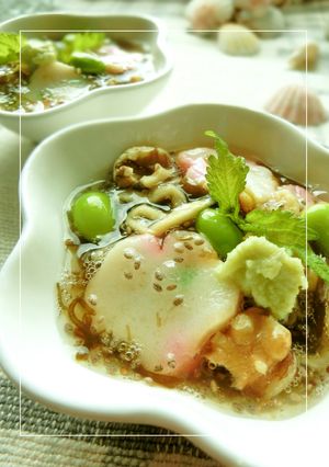 切干し×花麩のチア＊もずく酢和え-レシピのメイン写真