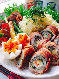 豚バラで梅しそチーズ肉巻き-レシピのメイン写真