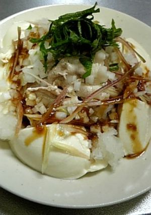 ヘルシ～★冷しゃぶ豆腐サラダ-レシピのメイン写真