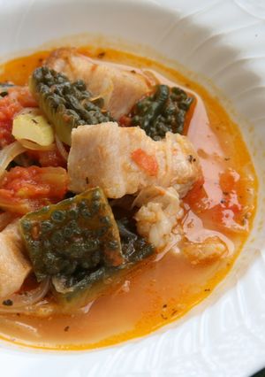 ゴーヤとトマトの洋風煮込み-レシピのメイン写真