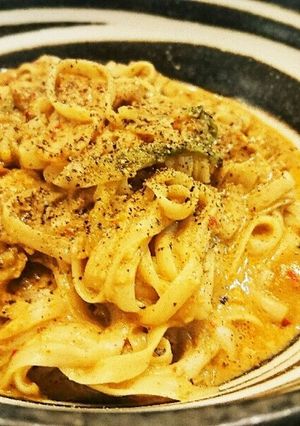 糖質０麺でキムチカルボナーラ-レシピのメイン写真