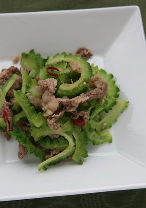 ゴーヤと牛肉の味噌炒め-レシピのメイン写真
