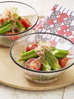 あえるだけ♪オクラとトマトのからし醤油-レシピのメイン写真