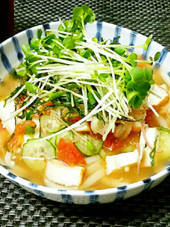 さっぱり✿トマトだしで冷しうどん♪-レシピのメイン写真
