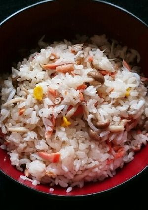 焼き鮭リメイク‼レンジで混ぜご飯-レシピのメイン写真