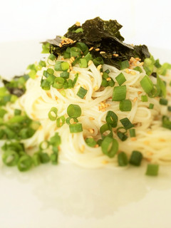 鶏味塩 de 韓国ナムル風の冷製そうめん-レシピのメイン写真