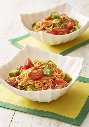 オクラの韓国風あえ麺-レシピのメイン写真