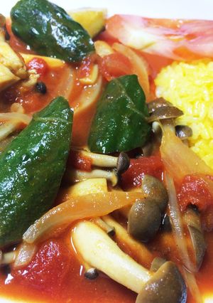 オーガニックトマトの夏野菜カレーハヤシ-レシピのメイン写真