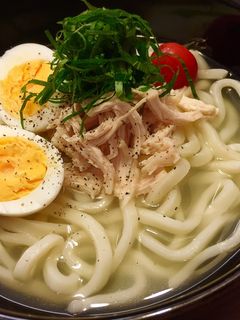 簡単♡即席♡にんにく鶏塩冷うどん♡-レシピのメイン写真