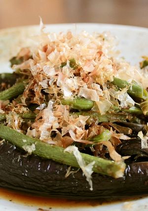 レンジで母の味！いんげんとなすのおかか煮-レシピのメイン写真