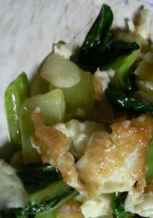 青梗菜と卵白の炒め物-レシピのメイン写真