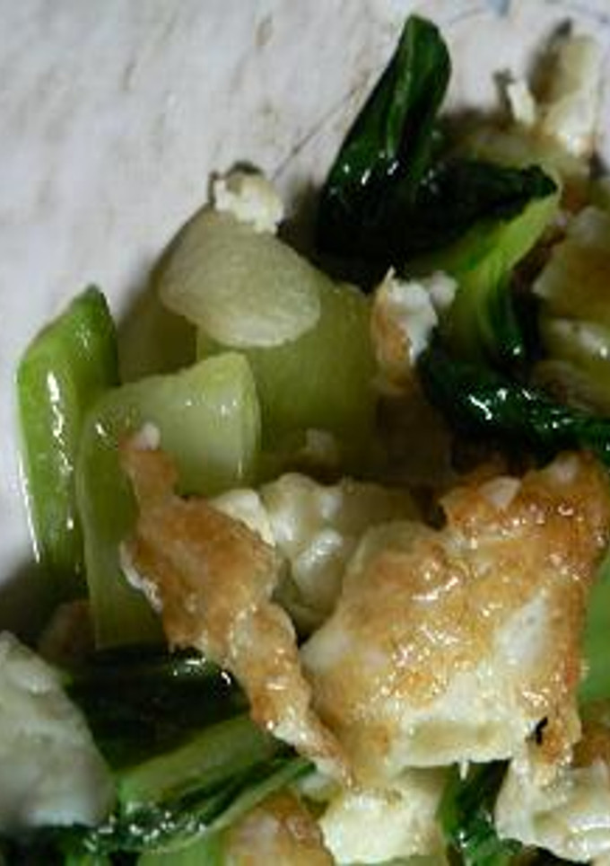 青梗菜と卵白の炒め物-レシピのメイン写真