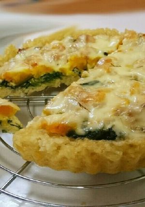 作業5分！残りご飯・冷やご飯でキッシュ☆-レシピのメイン写真
