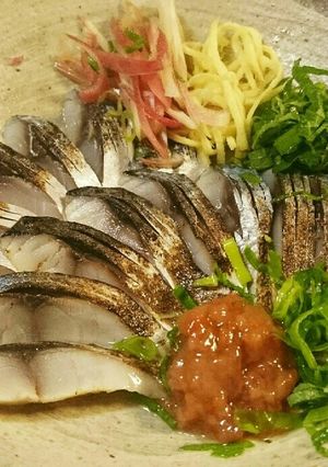 ☆炙りしめさば梅肉添え☆-レシピのメイン写真