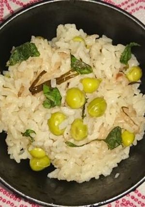 しそと梅の豆ごはん-レシピのメイン写真