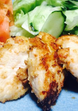 節約♡ヘルシー♡弁当♡鶏胸肉味噌マヨ焼き-レシピのメイン写真