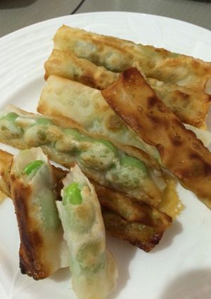 ワンタンの枝豆チーズ焼き-レシピのメイン写真