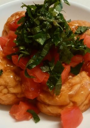 さっぱりトマトの魚河岸あげ-レシピのメイン写真