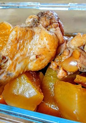 炊飯器で簡単！鶏手羽と大根の煮物-レシピのメイン写真