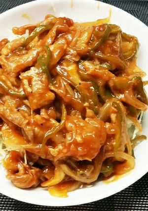 豚肉のケチャップどんぶり～((^_^;)-レシピのメイン写真