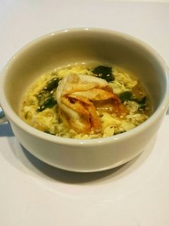餃子のわかめ卵スープ-レシピのメイン写真
