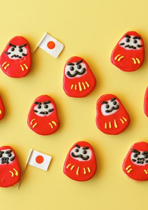 必勝！だるまクッキー-レシピのメイン写真