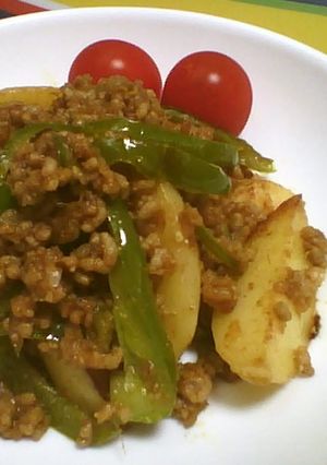ジャガイモとピーマンのカレー炒め-レシピのメイン写真