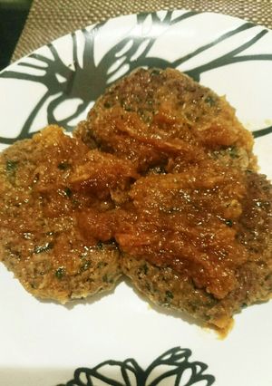 肉肉しい。大葉まみれの和風ハンバーグ-レシピのメイン写真