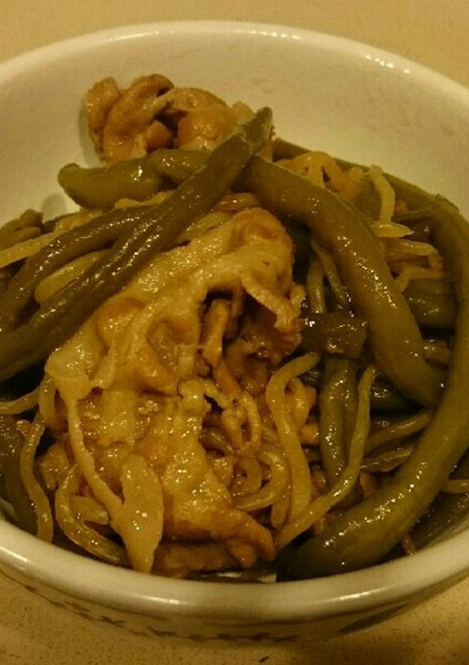 いんげんと豚バラの煮物-レシピのメイン写真