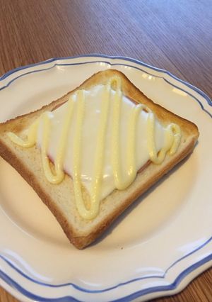 ハムチーズマヨトースト-レシピのメイン写真