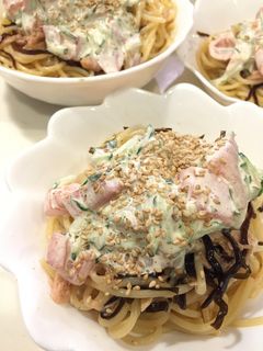 子供が大好き!冷たい和風なサラダパスタ♡-レシピのメイン写真
