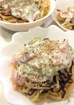 子供が大好き！冷たい和風なサラダパスタ♡-レシピのメイン写真