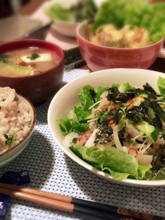 サムギョプサルde豪華チョレギサラダ♪-レシピのメイン写真