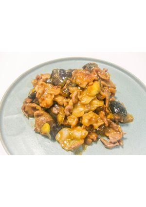 なすと豚こま肉の山椒みそ煮絡め-レシピのメイン写真