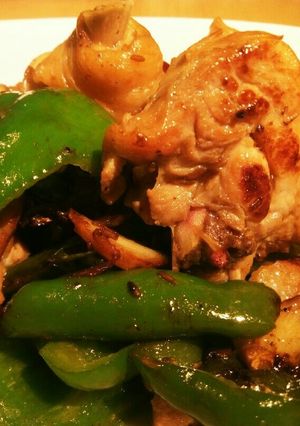 クミン辣子鶏(骨付き鶏モモの辛味炒め)-レシピのメイン写真