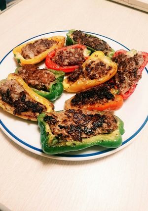 ❤簡単カラフルピーマンの肉詰め❤-レシピのメイン写真