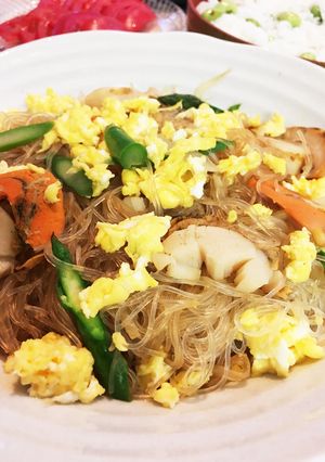 ごはんがすすむ！ホタテと春雨の甘辛煮-レシピのメイン写真