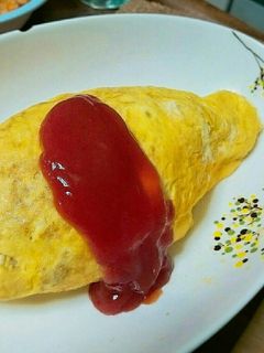 簡単☆チキンライス(オムライスの中身-レシピのメイン写真